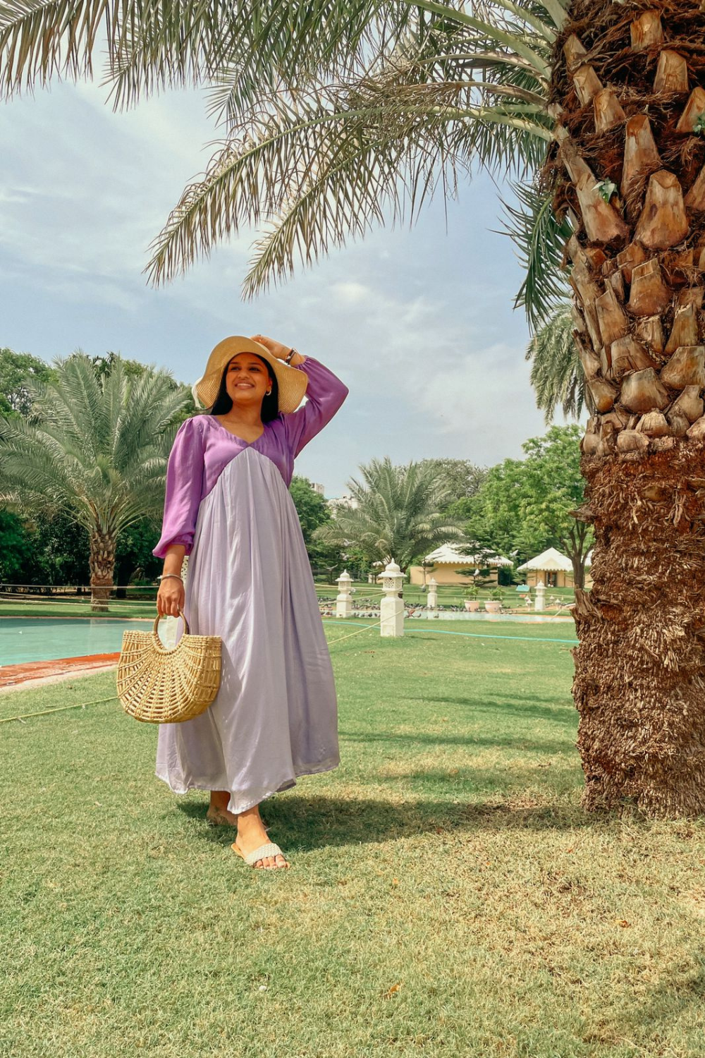 Purple-Lilac Maxi Dress