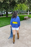 Blue-Neon Short Cape