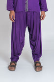 Purple Drapped Dhoti