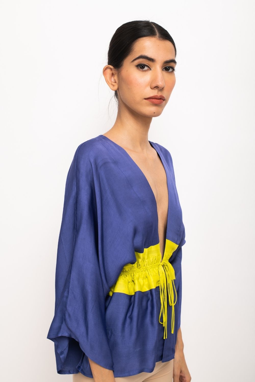 Blue-Neon Short Cape