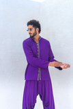 Purple-Green Braid Kurta