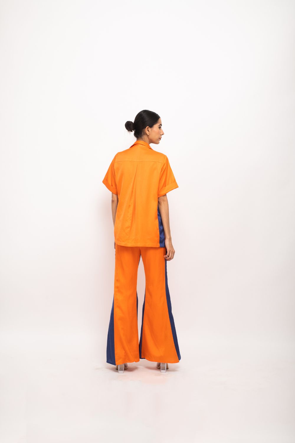 Orange-Blue Co-ord Set