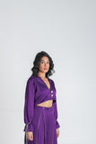 Purple full sleeved top